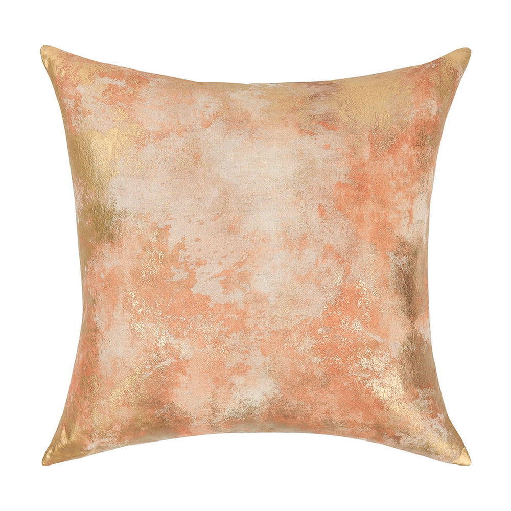 Onara - 22" x 22" Pillow - Burnt Orange / Gold