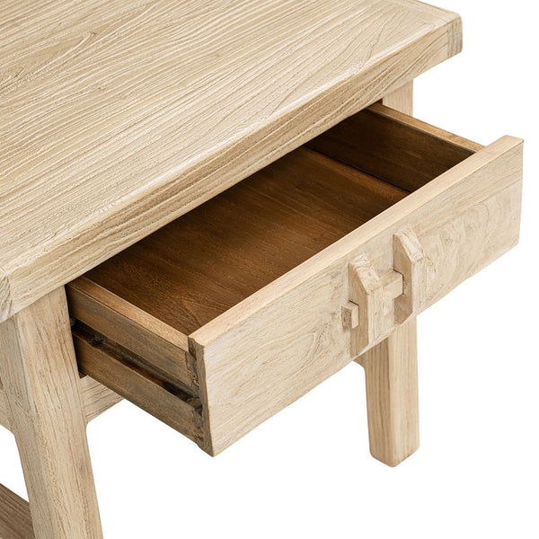 Rowan - Side Table With Drawer - Light Brown