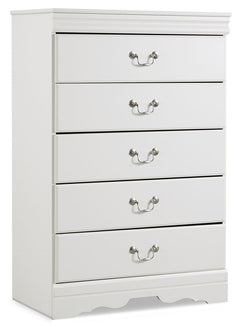 Anarasia - Five Drawer Chest - White