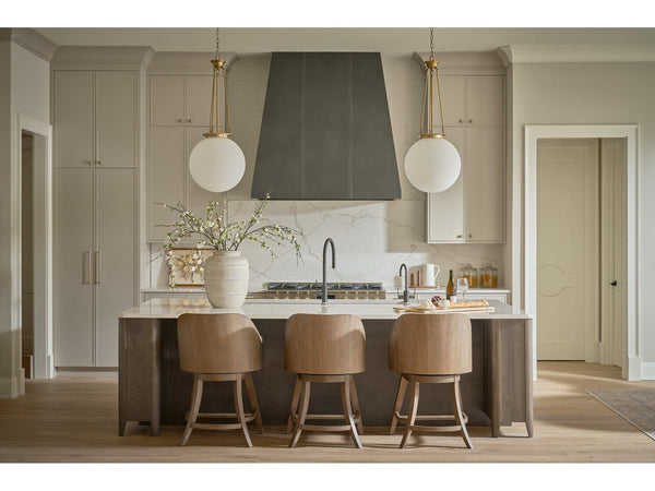 Modern - Swivel Counter Chair - Haze / Levi Oyster