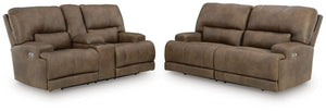 Beckley Place - 2 Pc. - Power Reclining Sofa And Loveseat - Earth