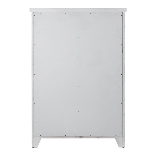 Backroads - 5 Drawer Chest - Weathered White