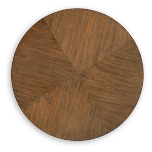 Chadworth - Round Cocktail Table - Medium Brown