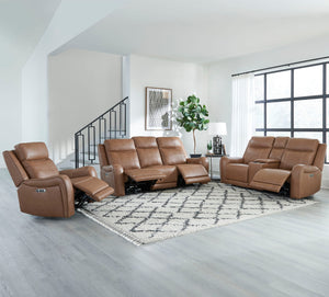 Haywood - Power Reclining Sofa - Butternut