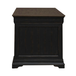 Meritage - Jr Executive Desk - Aged Charcoal