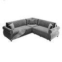 L-Shaped Sofa Couch With Pull-Out Bed