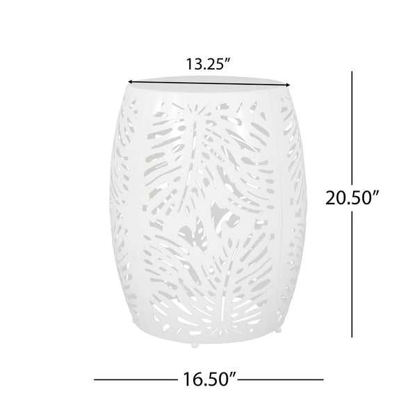 Modern Design Metal End Table, Large