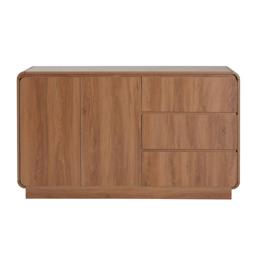 Sideboard, Wide Storage With 2 Doors And 3 Drawers