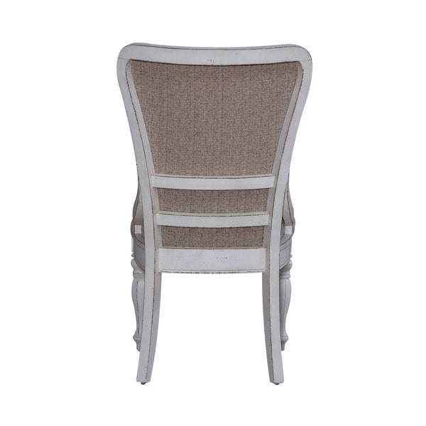 Magnolia Manor - Upholstered Wing Back Side Chair - Antique White