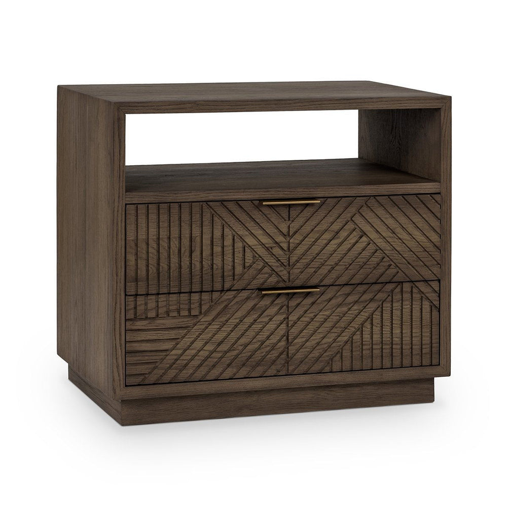 Santa - 2-Drawer Nightstand - Toasted Brown