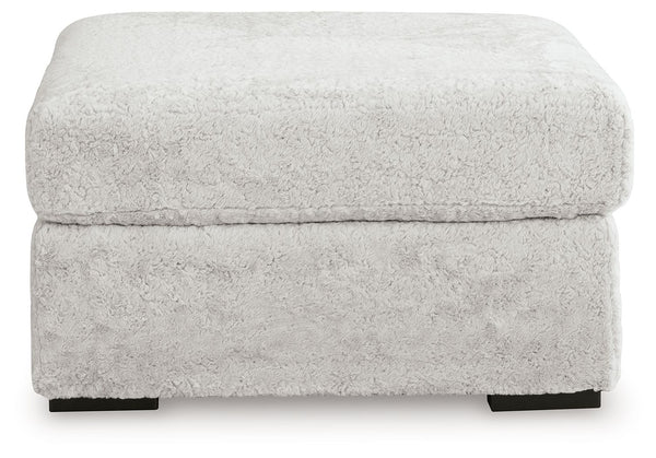 Cuddle Plush - 3 Pc. - 3-Piece Sectional, Chair And Ottoman - Arctic