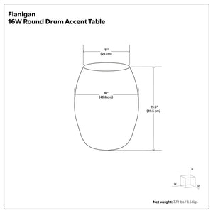 Flanigan - Hand Crafted Metal Accent Table