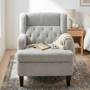 Modern Tufted Upholstered Accent Chair For Living Room