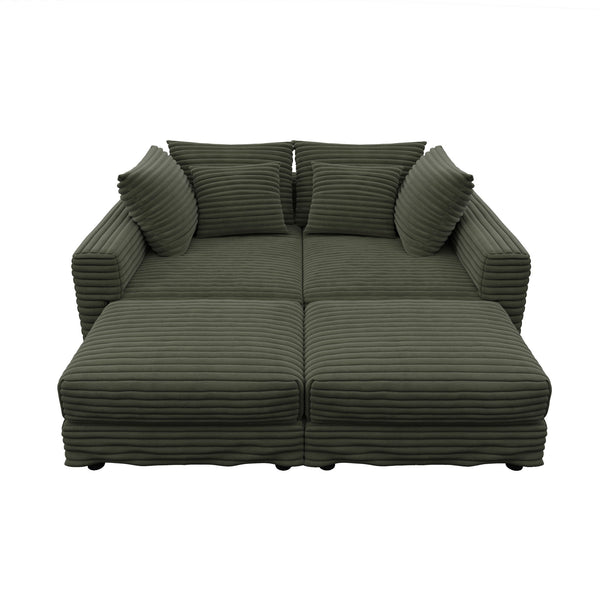 Modern Comfy Upholstered Sofa Cloud Couch & Deep Seat Couches