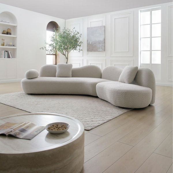 Modern Curved Modular 5 Seater Sofa