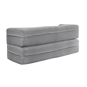 Floor Convertible Sleeper Sofa Bed With 2 Pillows