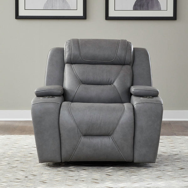 Chapman - Swivel Glider Recliner P2 - Aline Blue Gray
