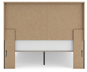 Shaehartin - Queen Panel Platform Bed - Dark Brown