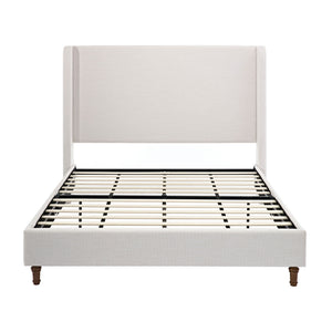 Harper - Tall Headboard Upholstered Bed / High Headboard / Elegant Simplicity / No Box Spring Needed