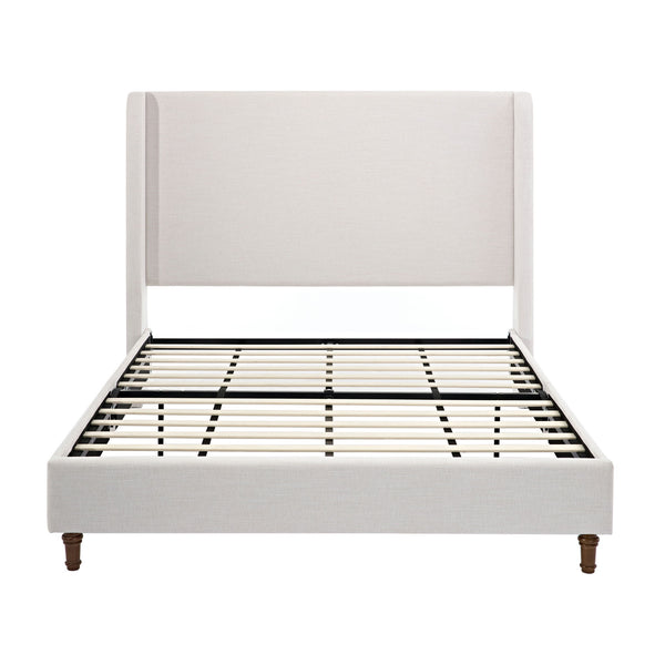 Harper - Tall Headboard Upholstered Bed / High Headboard / Elegant Simplicity / No Box Spring Needed