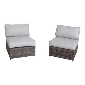 Armless Patio Chair With Cushions