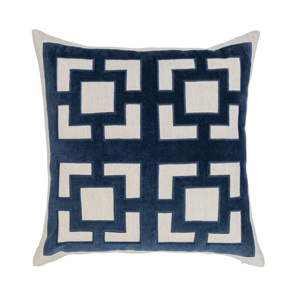Novel Estate - 22" x 22" NV Corbin Pillow - Navy Blue