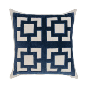 Novel Estate - 22" x 22" NV Corbin Pillow - Navy Blue