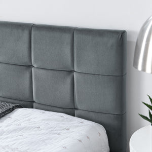 Elegant Storage Upholstered Tufted Bed Frame With Backrest And Armrests
