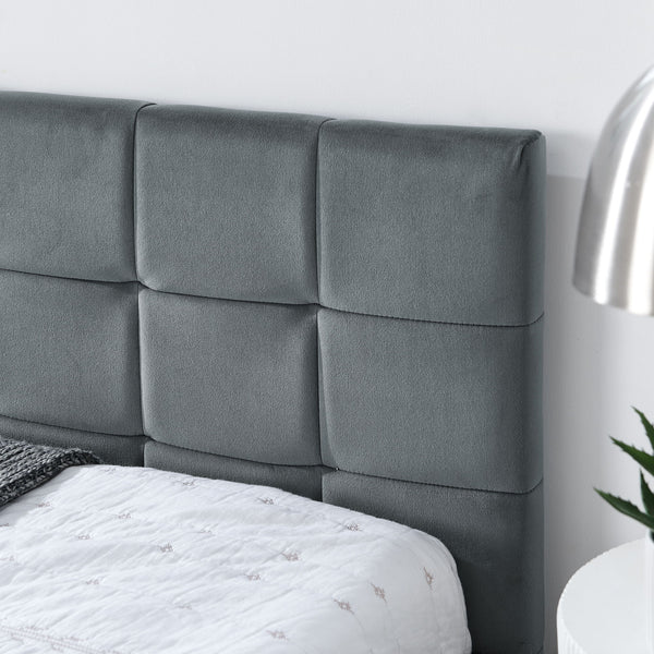 Elegant Storage Upholstered Tufted Bed Frame With Backrest And Armrests