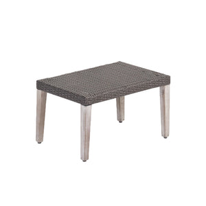 Savannah - Outdoor Wicker And Ottoman - Gray