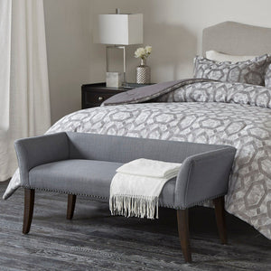 Elegant Design Bench Upholstery, Solid Wood Frame