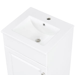 Bathroom Vanity With Sink, Cabinet With Adjustable Shelf