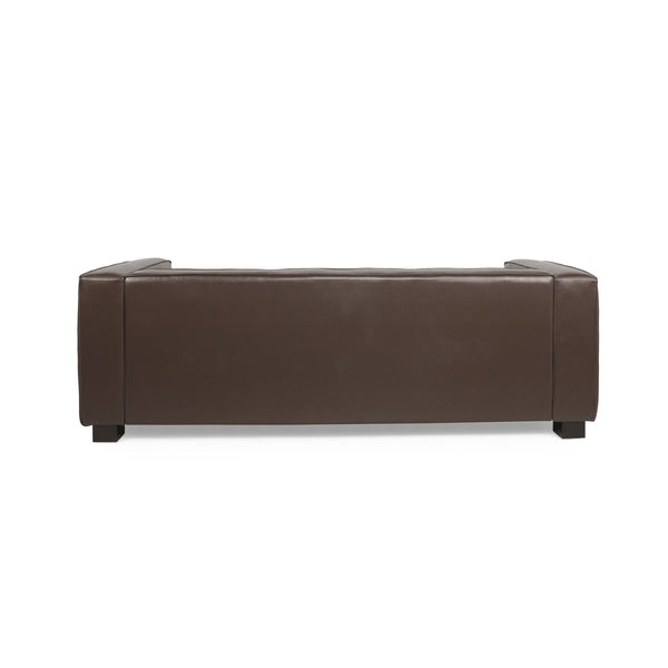 Contemporary 3 Seater Sofa With Tuxedo Design