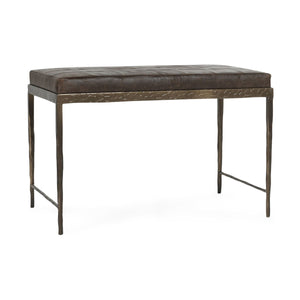 Malo - 28" Leather Bench
