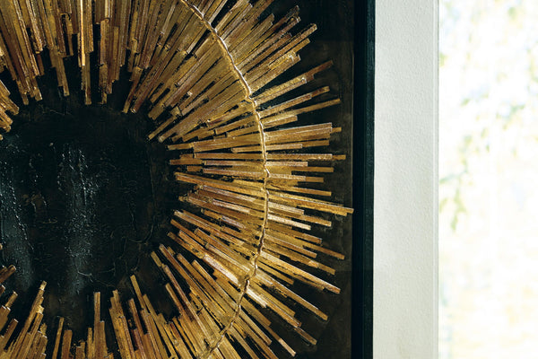 Buddins - Wall Art - Black / Gold Finish