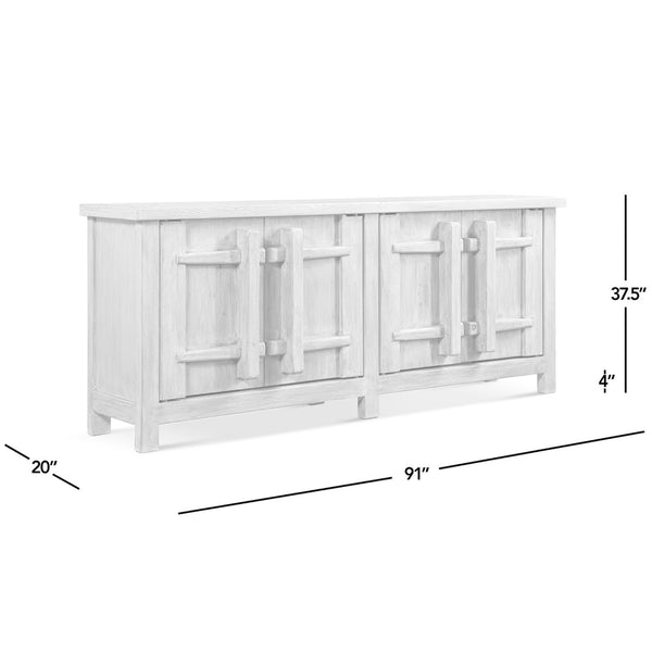 Rowan - 4 Door Sideboard Cabinet - Natural