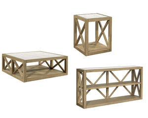 Holden - Square End Table - Rustic Blonde