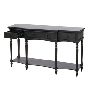 Retro Console Table With 3 Soft Close Drawers