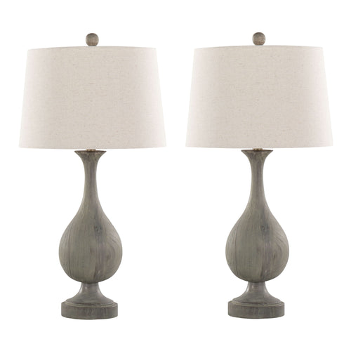Cipolla - Poly Farmhouse Table Lamp (Set of 2)