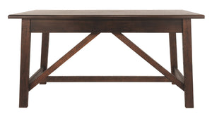 Baldridge - Home Office Large Leg Desk - Rustic Brown