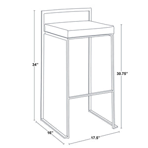 Fuji - Contemporary / Glam & Quality Construction Barstool