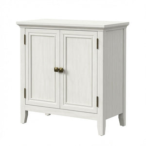 2 Door Buffet Cabinet With Adjustable Shelves - Matte White / Grayish