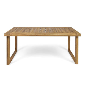 Outdoor Dining Set - Sandblast Natural Finish