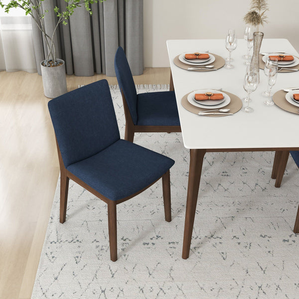 Laura - Mid-Century Modern Solid Wood Dining Chair (Set of 2)