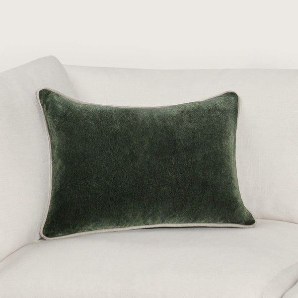 Heirloom Velvet - SLD Pillow - Forest Green