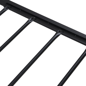 Platform Bed Frame With Wooden Headboard And Footboard, USB Liner