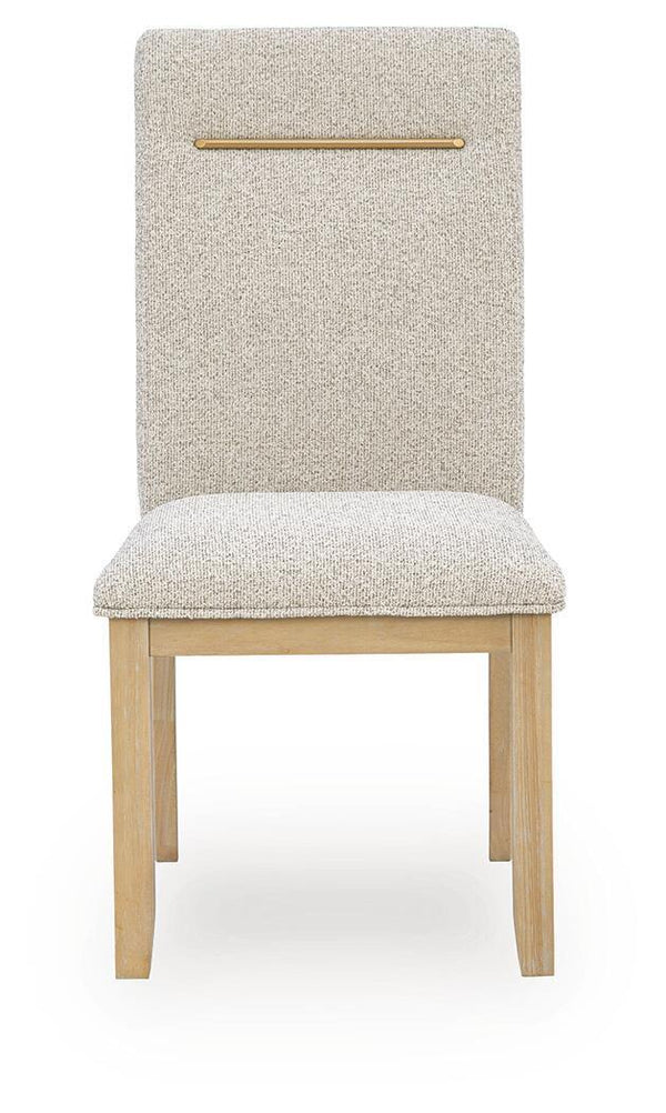 Lasinger - Dining Upholstered Side Chair (Set of 2) - Light Brown