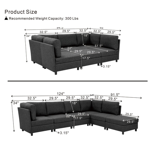 Modern Modular Sofa For Living Spaces