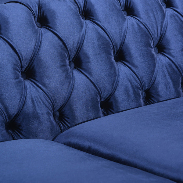 Chesterfield Style 3 Seater Sofa With Deep Button Tufting