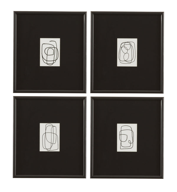 Form Study X Framed Print - Black